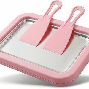 Stainless Steel Freezing Plate for Rolled Ice Cream(1 Pack)